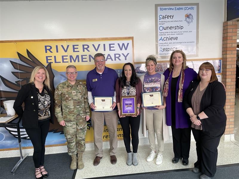 Students and families gathered for the 2025 Purple Star Award ceremony